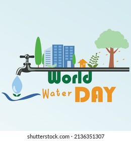 World Water Day Environment Greetings Poster and Background