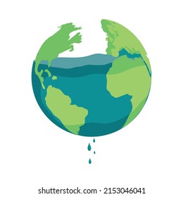 world water day icon flat