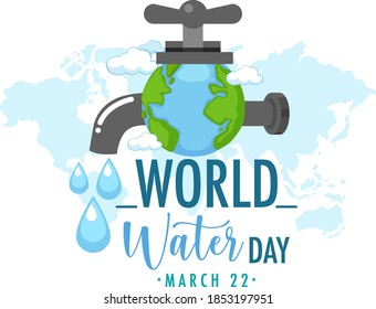 World water day icon illustration