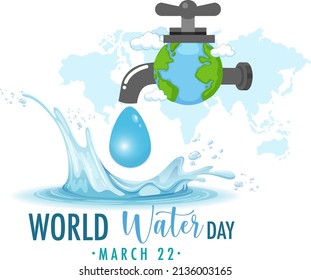 World water day icon illustration
