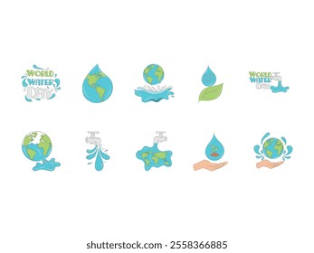 World Water Day Illustration Set