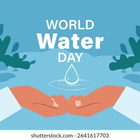 World Water Day Illustration Set: Valuing and Conserving Our Precious Resource