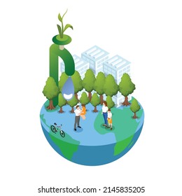 World Water Day Isometric 3d Vector Illustration Concept For Banner, Website, Illustration, Landing Page, Template, Etc