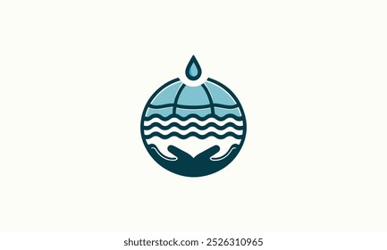 World Water Day logo vector illustration, Saving water and world environmental protection concept- Environment day, Save the, World Water Day 22 March water day. stock illustration