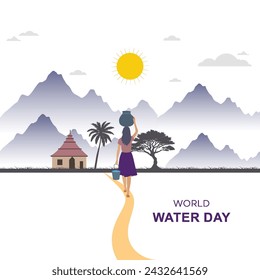 World water day poster, 22 March, Water day, concept drop of.  World, Water Day post, Saving water and.