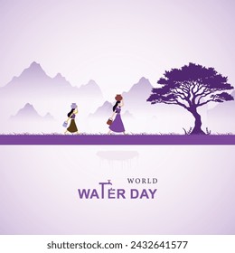 World water day poster, 22 March, Water day, concept drop of.  World, Water Day post, Saving water and.