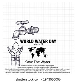 World Water Day, poster and banner
