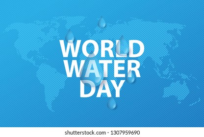 World Water Day Realistic water concept