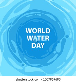 World Water Day Realistic water concept