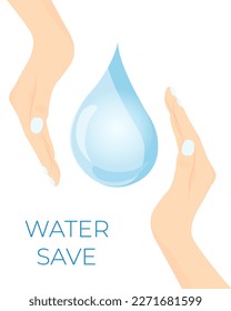 World water day. Save water.