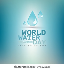 World Water Day. Save water concept.