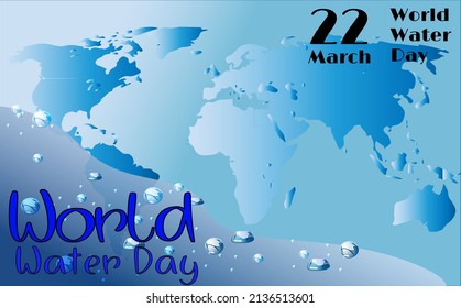 World Water Day Special Background Banner Logo