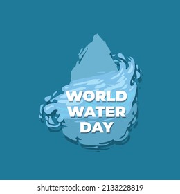 World water day splash design suitable for environment campaign Design 