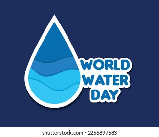 World Water Day Sticker Style