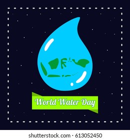 World Water Day symbol element