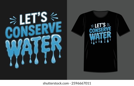 world water day t-shirt design banner design vector