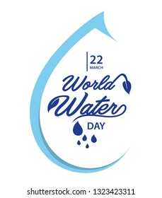 World water day typography
