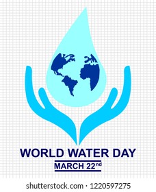 world water day, vector