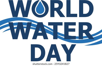 World Water Day vector art illustration