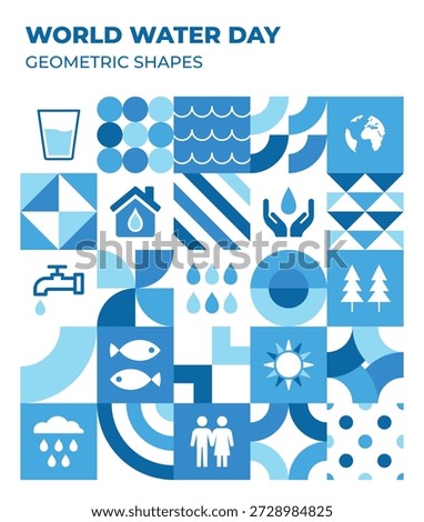 World Water Day Vector Design
