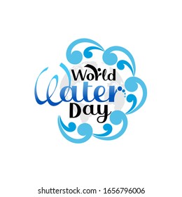 Día mundial del agua. Ilustración del vector