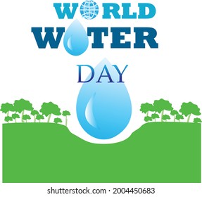 World Water Day Vector Illustration