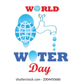 World Water Day Vector Illustration