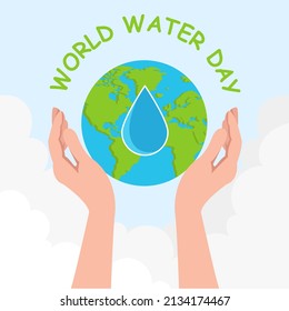 ilustración del vector del día mundial del agua