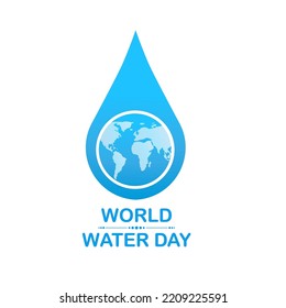 World water day. Vector illustration