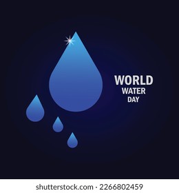 Ilustración del Vector del Día Mundial del Agua