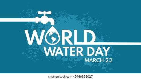 día mundial del agua - Ilustración vectorial	