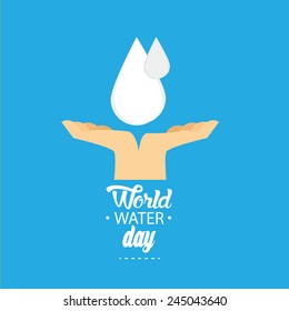 World Water Day Vector Illustration