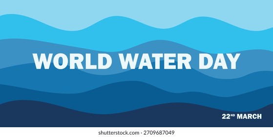 world water day  vector illustration	
