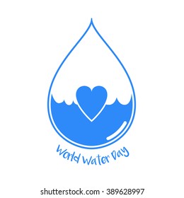 World Water Day vector illustration