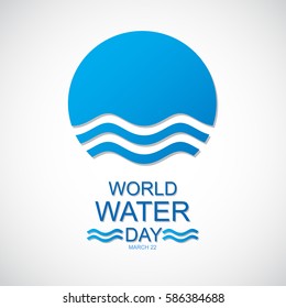 World water day. Vector illustration.