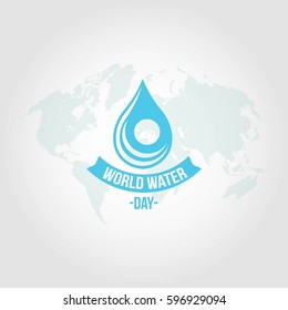 World Water Day Vector Illustration.