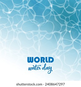 World Water Day vector. Water Day vector illustrator.