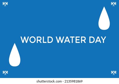 World Water Day Vector Template