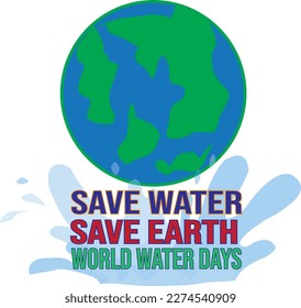World Water Days vector for design