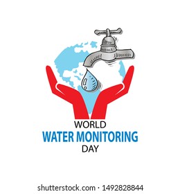 World Water Monitoring Day Concept.