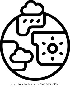 World - Weather icon set. High quality outline vector illustration for website and mobile application.