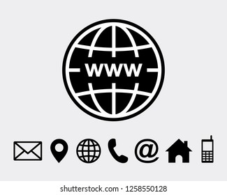 World, web icon, internet symbol vector foe web
