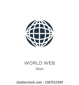 World web icon vector. Trendy flat world web icon from web collection isolated on white background. Vector illustration can be used for web and mobile graphic design, logo, eps10