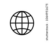 World web sign icon vector, globe modern symbol vector illustration for web and mobil app isolated on grey background