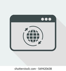 World web synchronization - Vector flat minimal icon