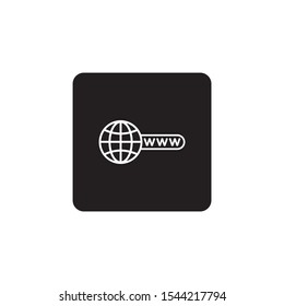 World web, website icon symbol vector