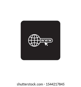 World web, website icon symbol vector