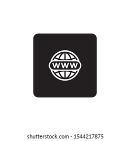 World web, website icon symbol vector