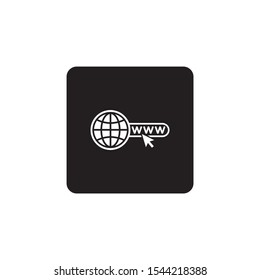 World web, website icon symbol vector