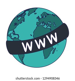 World website symbol isolated